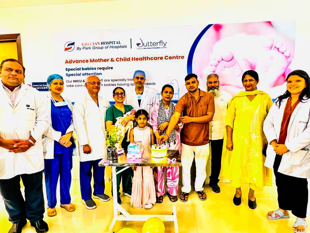 Lifesaving surgery performed on a 16hourold newborn at Park Hospital Mohali